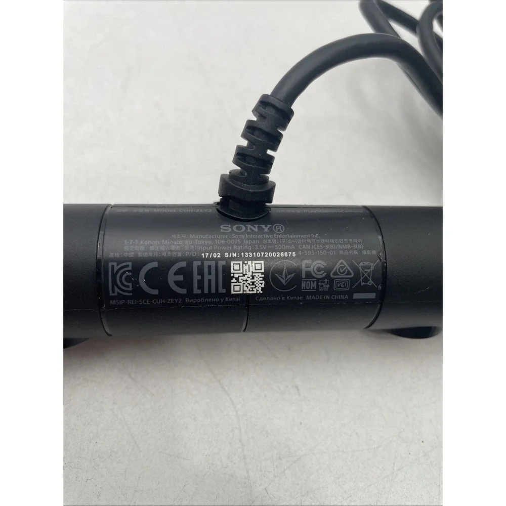 Sony PlayStation Camera CUH-ZEY2 Dual Lens PS4 USB Wired 2m Cable Black